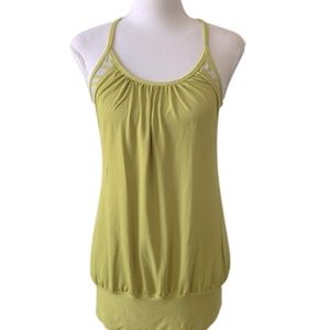 Lululemon Roll Out Racerback Green Tank Top